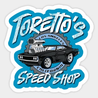 Toretto's Speed Shop Sticker